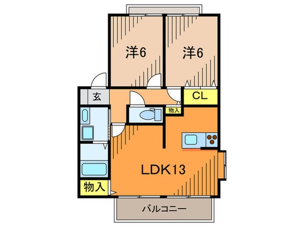 パ－クハイムの物件間取画像